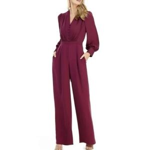 Gal Meets Glam - Jessamyn Button/Wide Leg Jumpsuit - 4